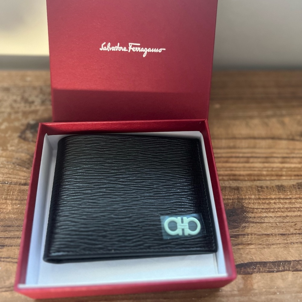 Salvatore Ferragamo wallet. Brand new!  With box, passport, and original receipt